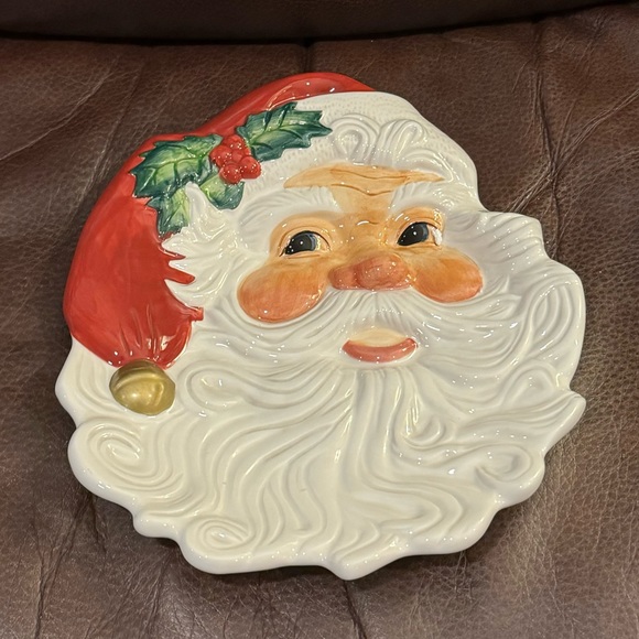 Fitz & Floyd Holiday Santa Canape Plate - Picture 7 of 10